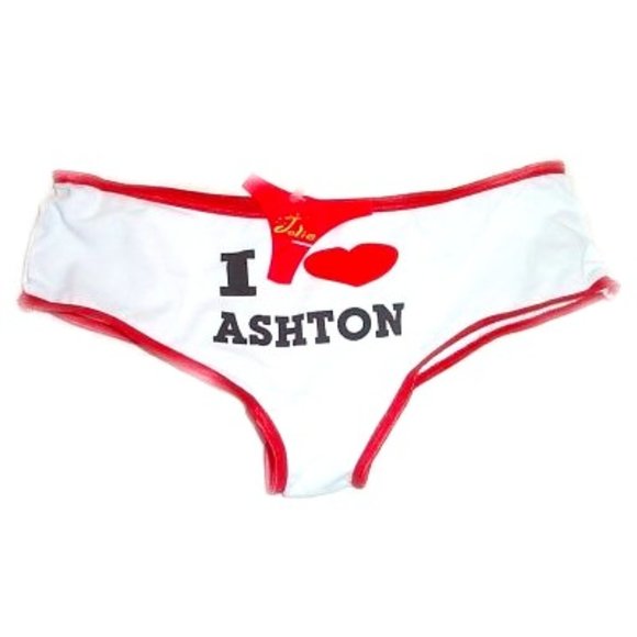 JOLIE INTIMATES Low Rise Boy Shorts Panties - I Heart Ashton - Sz 5,6,7 - Picture 1 of 1